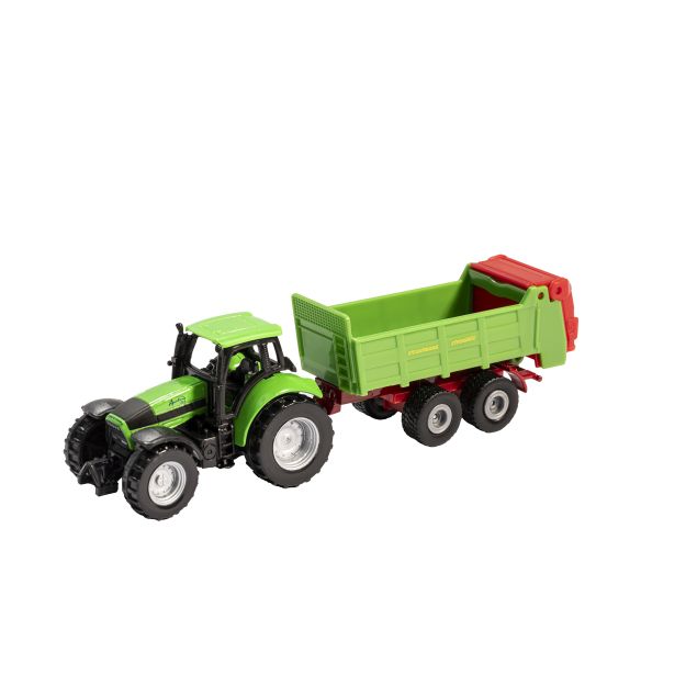 Bild von Spielzeugtraktor DEUTZ-FAHR Agrotron mit Container