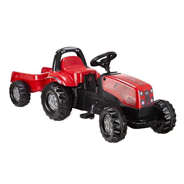 Bild von Trettraktor mit Anhänger